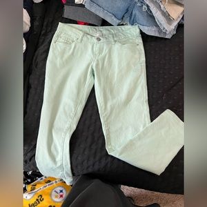 Gap mint green sz 5 skinny jeans